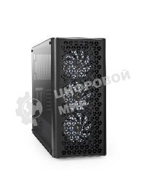 Компьютерный корпус Miditower ExeGate EVO-9202-NPX700 (ATX, БП 700NPX с вент. 12 см, с окном, 1*USB+1*USB 3.0, аудио, 3 вент. 12см с RGb подсветкой)