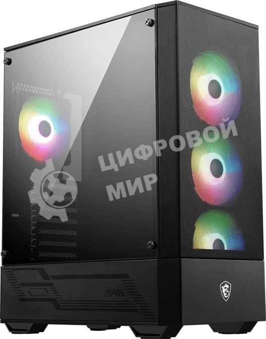 Компьютерный корпус MSI MAG FORGE 112R 2xUSB 3.0, 4x120мм ARGb Fan, ARGb Control Board, Tempered Glass Window, Brown Box (949679)