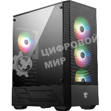 Компьютерный корпус MSI MAG FORGE 112R 2xUSB 3.0, 4x120мм ARGb Fan, ARGb Control Board, Tempered Glass Window, Brown Box (949679)