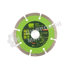 Диск алмазный Сибртех отрезной сегментный, 115 х 22,2 мм, сухая резка