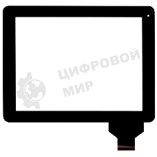 Сенсорное стекло (тачскрин) для DNS AirTab M975w, черное