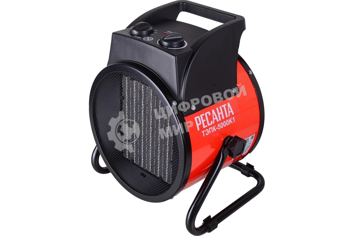 Тепловая электрическая пушка Ресанта ТЭПК-5000К1 (керам.нагревательный элемент)