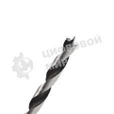 Сверло EDGE by PATRIOT по дереву спиральное 6 мм, W-образная заточка, 1 шт в блистере