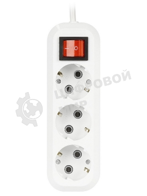 Удлинитель Smartbuy (SBE-16-3-02-ZS) 3 гнз х 2,0 м (16А/3.5 кВт, ПВС 3х1.0)