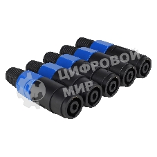 Комплект кабельных разъемов Wize WSKONF-4P-5 SpeakON 4 pin, (розетка), 5 шт. в комплекте