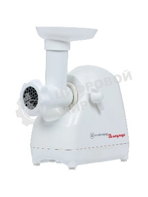 Мясорубка электрическая Белвар КЭМ-П2У-302-07 белый, 1500 Вт, 0.4 кг/мин, реверс, насадки - 3