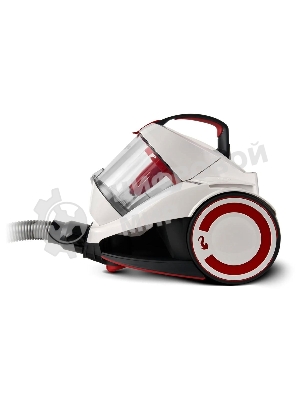 Пылесос Domfy DSC-VC505 белый/красный, 350/2000 Вт, уборка сухая, пылесборник контейнер 2.5 л