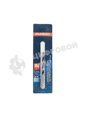 Сверло EDGE by PATRIOT по дереву спиральное 6 мм, W-образная заточка, 1 шт в блистере