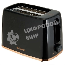 Тостер DELTA DL-6901 черный, 650 Вт