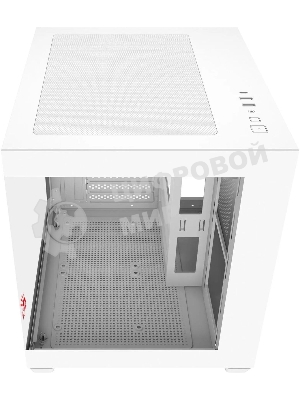 Компьютерный корпус Bloody CC-121 белый без БП mATX 7x120мм 1xUSB2.0 1xUSB3.0 audio