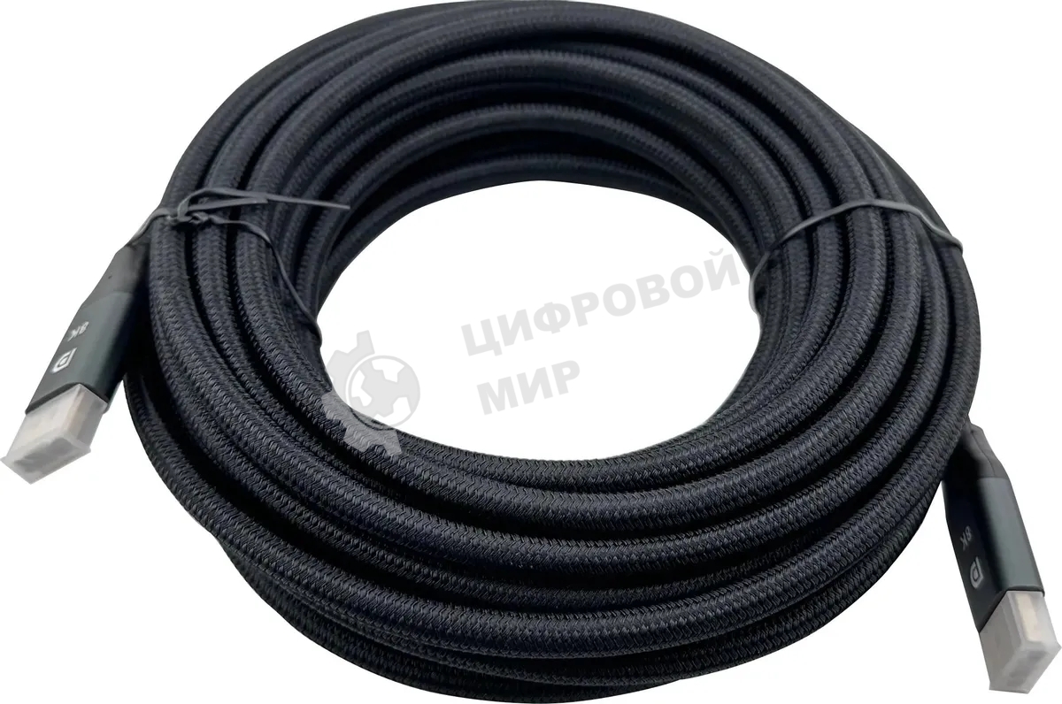 Кабель ver1.4 DisplayPort (m) DisplayPort (m) 10м черный