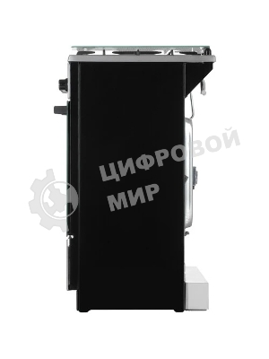 Плита газовая De Luxe 5040.40Г (кр) ЧР-010 серебристый, конфорок 4 шт, духовка 46 л, 50 см x 85 см x 50 см