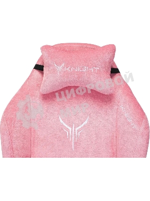 Кресло Knight N1 Fabric розовый, велюр, 120 кг, механизм качания