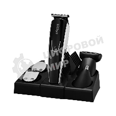 Триммер Kitfort КТ-3109 черный/серебристый 3Вт (насадок в компл:10шт)