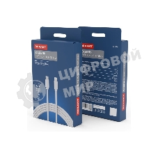 Кабель Rexant Type-C-Lightning 2.4 A, 1 м, белый ПВХ