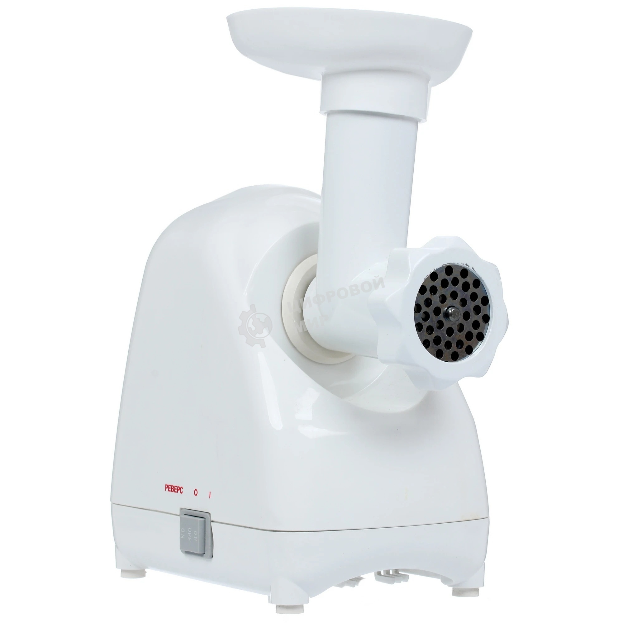 Мясорубка электрическая Белвар КЭМ-П2У-302-07 белый, 1500 Вт, 0.4 кг/мин, реверс, насадки - 3