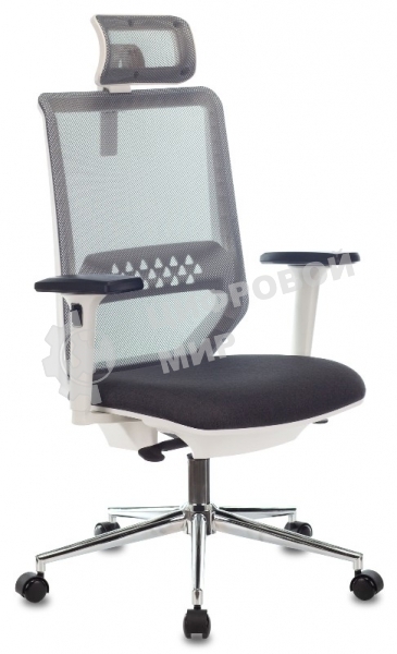 Кресло офисное Бюрократ MC-612N серый TW-04 38-417 сетка/ткань крестов. металл хром