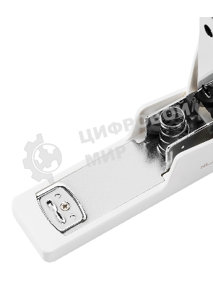 Степлер Deli ENS084 Nusign 24/6 26/6 (20 листов) белый, 100 скоб, коробка