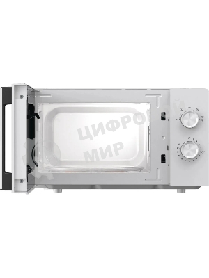 Микроволновая печь Gorenje MO17E1WH белый, 17 л, 700 Вт, переключатели - поворотный механизм