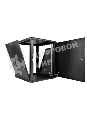 Шкаф телекоммуникационный настенный разборный ЦМО ЭКОНОМ 15U (600 350) дверь металл, черный