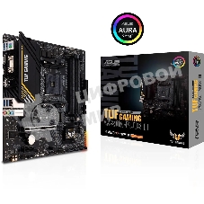 Материнская плата ASUS TUF GAMING A520M-PLUS II, AM4, AMD A520, 4xDDR4, 4xSATA, 1xM.2, 1xPCI-E 3.0 x16, 2xPCI-E x1, 1xHDMI, 1xDP, 1xVGA, 1x 1Gb LAN, 4xUSB 3.2 Gen 1, 2xUSB 2.0, 3x3.5 мм, 7.1, Micro-ATX