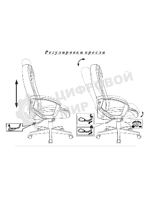 Кресло Бюрократ T-898/3С11BL 3С11 черный