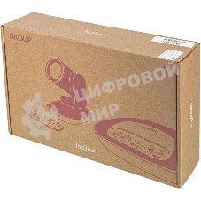 Веб-камера Logitech Group 1920x1080, 30 кадр/с, USB Type-A, микрофон (4 шт, шумоподавление), автоматическая фокусировка, автоосвещение, универсальное крепление, штатив в комплекте