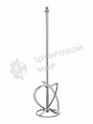 Насадка для миксера Сибртех, для тяжелых растворов,140 х 590 мм, оцинкованная,хвостовик резьба М14