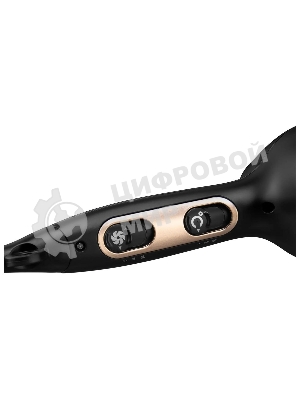 Фен Hyundai H-HD0767 черный, 2000 Вт, ионизация