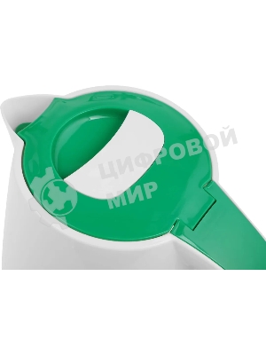 Чайник электрический Великие Реки Томь-1 белый/зеленый