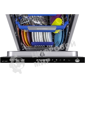 Встраиваемая посудомоечная машина Maunfeld MLP-08PRO, серебристый, 44.8 см, 10 компл., 47 дБ, класс A++