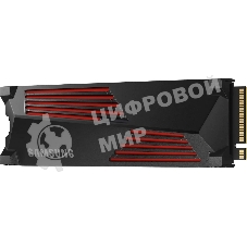 Накопитель SSD Samsung 990 Pro 4Tb, PCIe 4.0 x4, M.2 2280, NVMe, R/W 7450/6900, с радиатором
