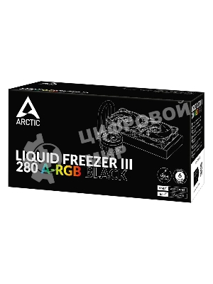 Жидкостная система охлаждения Arctic Liquid Freezer III 280 A-RGB черный, 140 мм, алюминий, 2800 об/мин, 30 дБ, 4 pin, 320 Вт