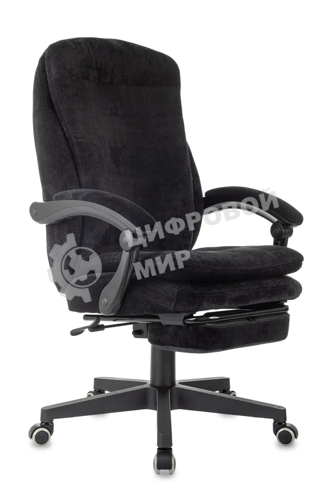 Кресло Бюрократ T-9950MSG-F/BLACK-PU черный, экокожа