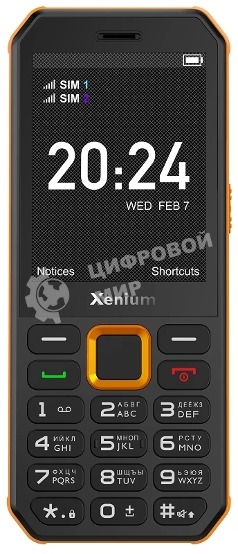 Мобильный телефон Xenium X300 черный/оранжевый