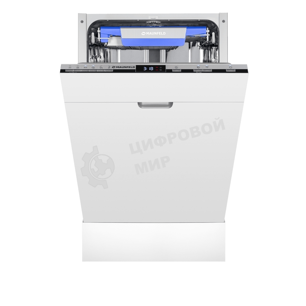 Посудомоечная машина Maunfeld MLP45230 Light Beam Inverter Wi-Fi, нержавеющая сталь, 44.8 см, 10 компл., 47 дБ, класс A+++