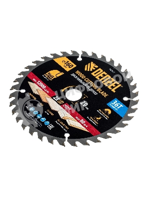 Пильный диск по дереву Denzel ф160 х 20 мм, 36 зубьев