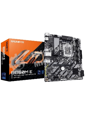 Материнская плата Gigabyte B860M E Soc-1851 Intel B860 2xDDR5 mATX AC`97 8ch(7.1) GbLAN RAID+HDMI+DP