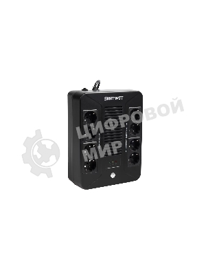 Источник бесперебойного питания SMARTWATT UPS SAFE PRO 600 Line-interactive 600VA/360W Brick (Euro x8, LED, 275x210x95(мм), 4,8 кг, гарантия 24мес.