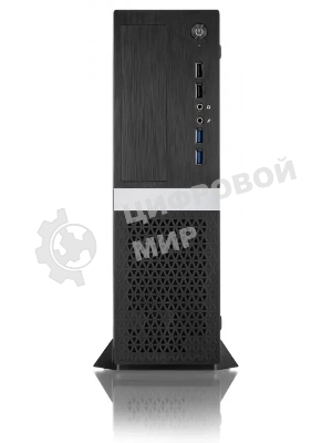 Компьютерный корпус Foxline FL-211-TFX300S с блоком питания 300Вт, mATX case, black, w/PSU TFX 300W, w/2xUSB2.0+2xUSB3.0, w/pwr cord, w/8cm FAN
