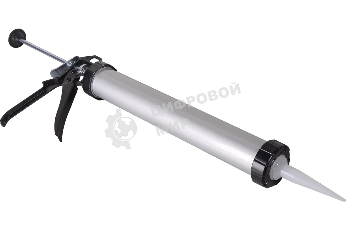 Пистолет для герметика алюминиевый закрытый Вихрь 600 мл