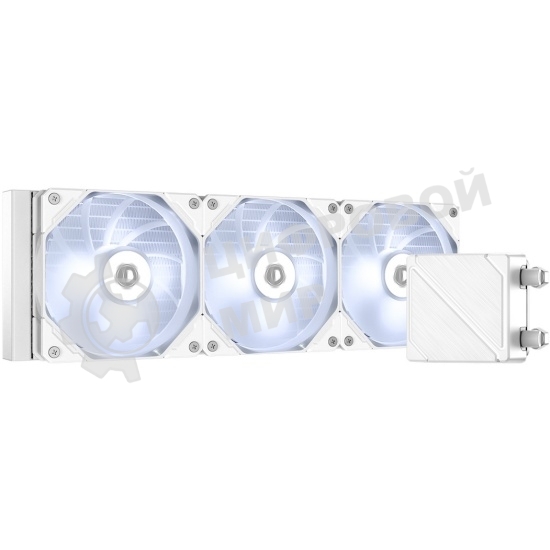 Система жидкостного охлаждения для процессора ID-COOLING DASHFLOW 360 BASIC WHITE белый 120мм алюминий+медь 1800rpm 35.2db 4-pin 350W