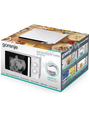 Микроволновая печь Gorenje MO17E1WH белый, 17 л, 700 Вт, переключатели - поворотный механизм