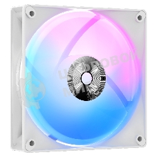 Вентилятор для корпуса Ocypus Delta F12 WH 3 IN 1, 120x120x25мм, 4-PIN PWM, 500-2000 RPM, 29 DBA MAX, HYDRO BEARING