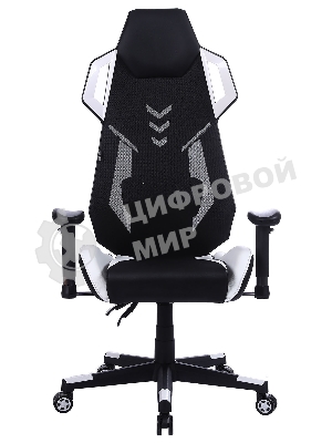 Кресло Cactus CS-CHR-090BLW черный, экокожа