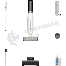 Пылесос вертикальный моющий Dreame Trouver K30 белый, питание от аккумулятора, 300 Вт, уборка сухая/влажная, пылесборник 0.5 л, работа от АКБ max 30 мин