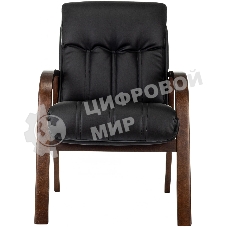 Кресло Бюрократ T-9932W-CF-Eco черный, экокожа