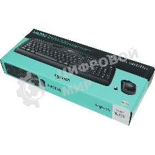 Комплект клавиатура + мышь Logitech MK330 клав:черный мышь:черный USB беспроводная Multimedia