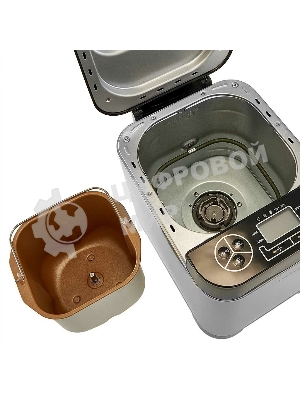 Хлебопечка Delta Lux DL-8008В серебристый с черным