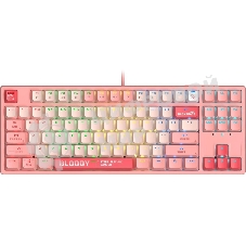 Клавиатура проводная A4Tech Bloody S87 Energy (S87 USB ENERGY PINK) USB розовый